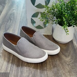 Gray Slip-On Women's Shoes